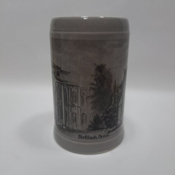 Vintage Villeroy & Boch Mettlach Saar Gray Beer Stein Mug Barware - Picture 7 of 15